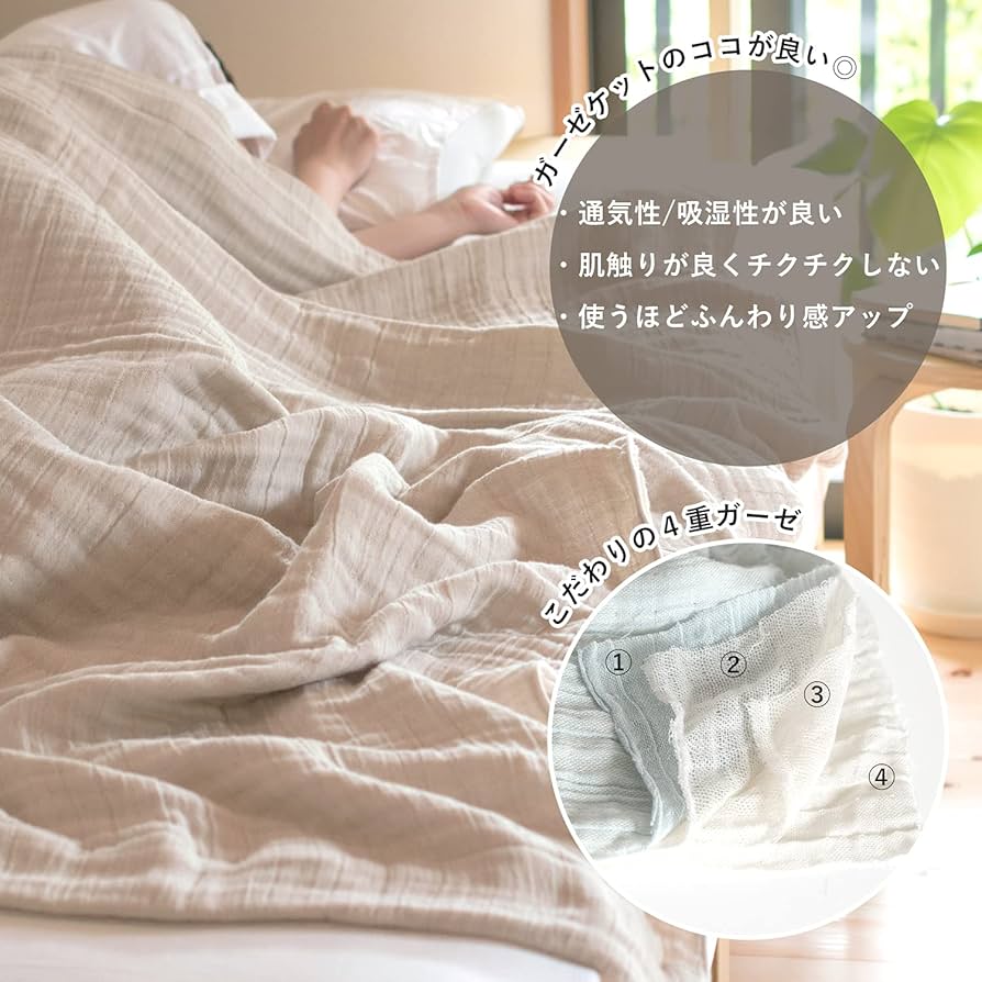 あおば　オルガヘキサ サマーメンテナンス ガーゼケット　シングル　新品 あおば オルガヘキサ サマーメンテナンス ガーゼケット シングル